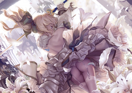 Saber Lily - beauty, game, fate stay night, saber, classic, anime, tv series