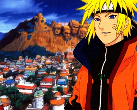 Naruto Shippudden - villaege, hokage, nartuo, leaf viallge