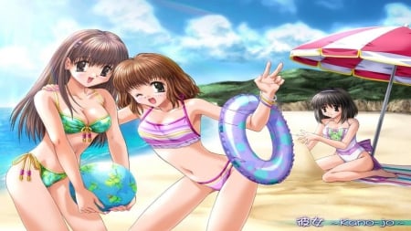 Anime wallpapers - girls, wallpapers, cute, inner tubes, anime