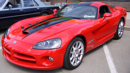 2008 Dodge Viper SRT 10 - dodge, photography, red, tires, black