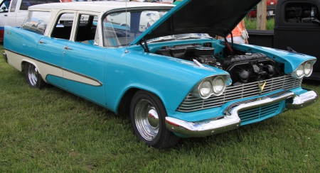 1970 Plymouth station wagon - plymouth, white, blue, photography