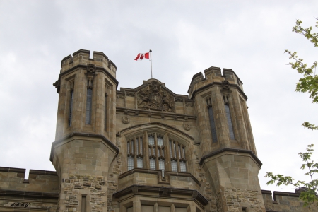 Ancient Buildings in Ottawa - towers, ancient, flag, photography