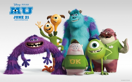 Monster University - monster university, 2013, adventure, funny, pixar