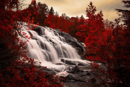 Great Falls - nature, autumn, waterfall, photography