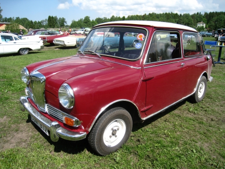 Power Meet Nossebro Sweden - trees, car, red, show, grass, Riley, sky