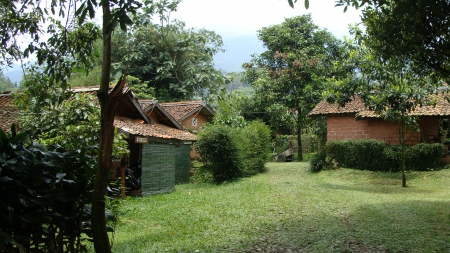 little houses in the mountain - smal houses, salak, bogor, village house