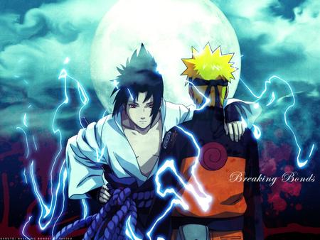 Sasuke and Naruto - sasuke, anime, naruto