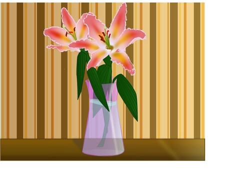 Flowers and Vase - flowers, vase, abstract