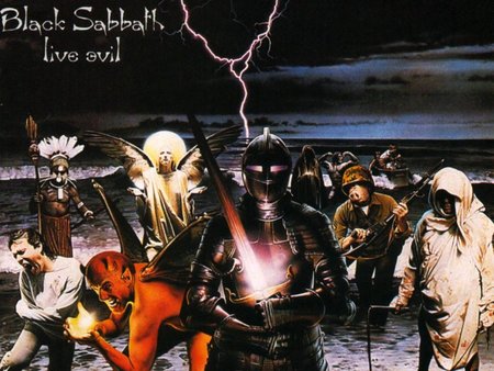 Live Evil - metal, band, heavy metal, black sabath, lightning