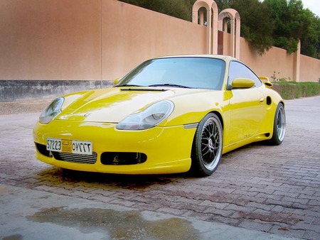 porsche carrera - porsche, yellow