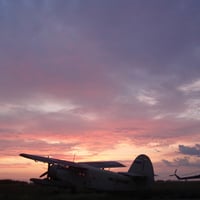 Sunrise over Sibirian Airfield 