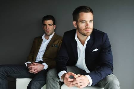 Zachary Quinto and Chris Pine