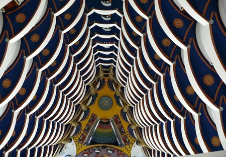 Looking Down  - emirates, united arab, interior, burj al arab, uae, dubai