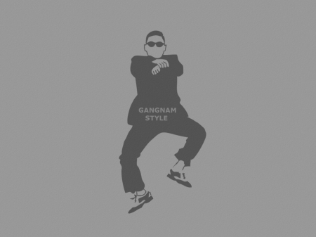 Gangnam Style - white, gangnam style, fun, dance, psy, minimalism, black