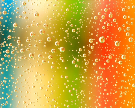 Bubbles - water, colorful, texture, bubbles, drops