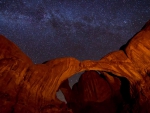 stars on a beautiful clear night in the desert