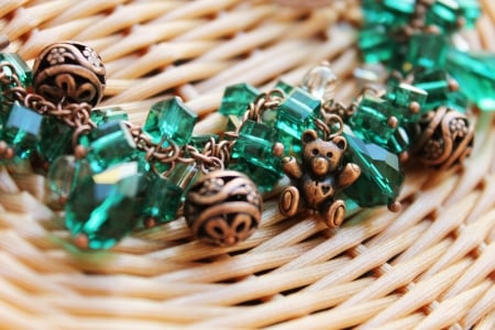 Jewel - photo, basket, jewel, green