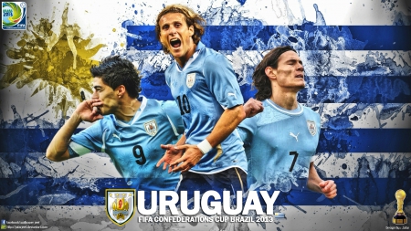 Uruguay Football wallpaper - cavani wallpaper, luis suarez liverpool wallpaper, world cup 2014, FIFA Confederations Cup Brazil 2013, Uruguay, Luis Suarez wallpaper, football, fifa, Uruguay Football wallpaper, Diego Forlan Wallpaper