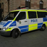 Swedish police bus