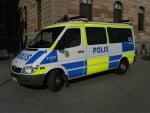 Swedish police bus