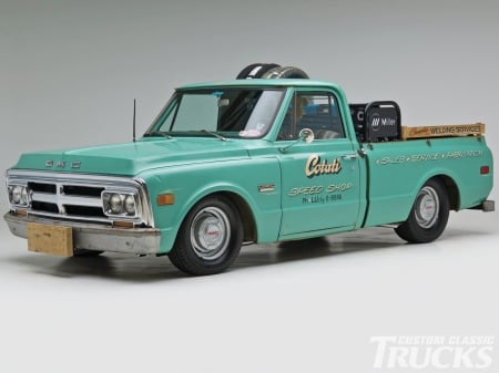 Fabside - classic, aqua, gm, truck