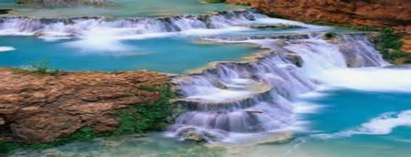 creek falls - canyon, beaver, creek, havasupai, waterfalls