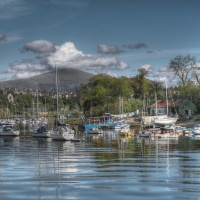 seaside town of caernarfon wales