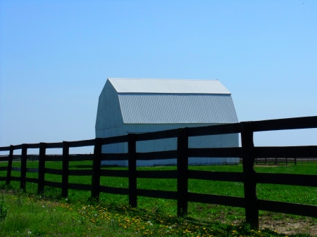 white barn - white, farm, rural, barn