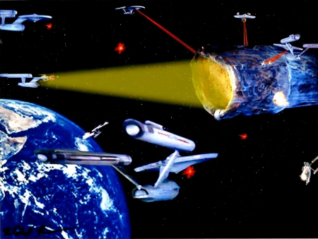 Starfleet's Last Stand - the doomsday machine, planet killer, space battle, star trek