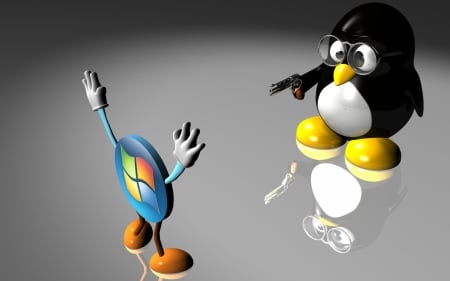 linux vs windows - fun, windows, cool, technology, linux