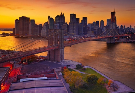 Dusk over Manhattan - beauty, view, landscape, photography