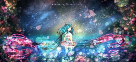 Miku - anime, miku, girl, devinart