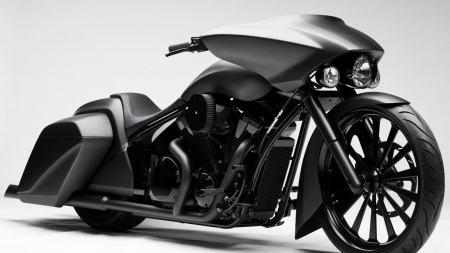 One Hot Harley - harley davidson, One Hot Harley, black harley, harley