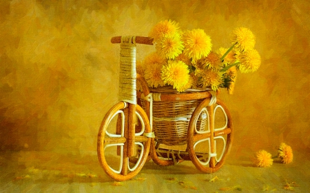 Still life - style, craft, flowers, yellow