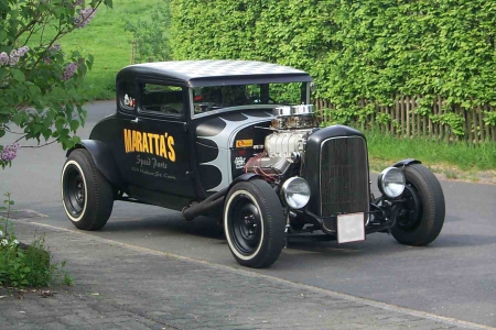 Hot Rod - tuned, oldie, wheels, motor