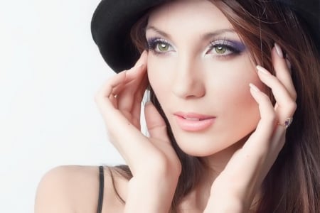 Beautiful Lady - lady, stylish, people, model, hat