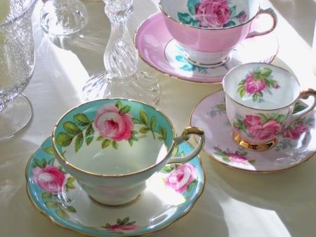 Cup - morning, caffee, pink, tea, flowers, photo, flower, cup