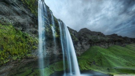 awesome waterfalls - hills, waterfalls, water, nature