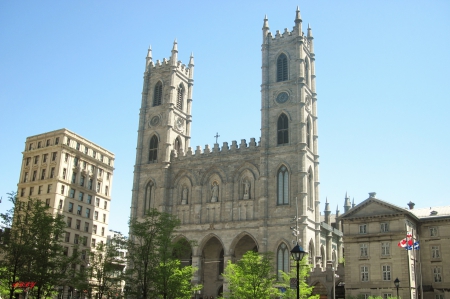 Church in Ottawa - Canada - trees, Church, blue, Religious, Canada, photography, Green, sky