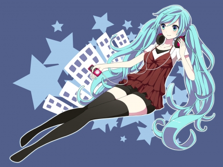 Miku - girl, hatsune, anime, miku