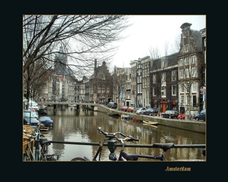 amsterdam - gracht, nederlandse hoofdstad, holland, amsterdam