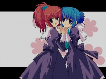 Nagisa and Tamao - anime girls, nagisa, tamao, anime friends, strawberry panic, school uniform, anime school girls, yuri, anime, friends