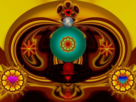 The Balance - fractal, abstract, collage, 3d, eye candy