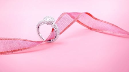 Ring - diamond, Ring, photo, pink