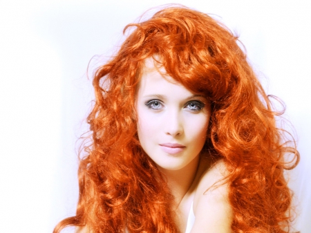 Flaming beauty - red hair, beauty, long hair, woman