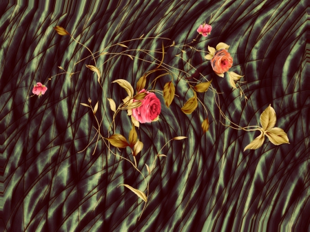 wild - abstract, flowers, texture, roses