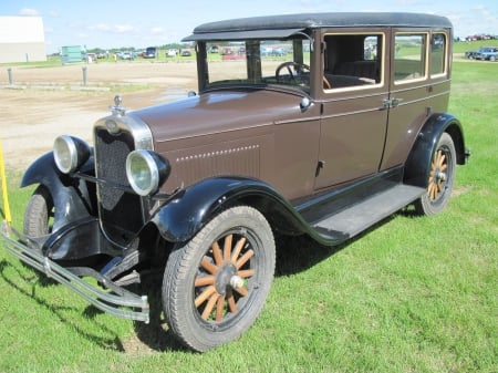 1928 Chevrolet National AB Sedan - chevrolet, brown, headlights, wheels, photography, black