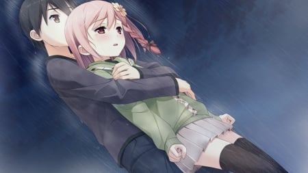 Hold Me Tighter - love, anime, girl, boy