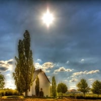 beautiful chapel in mertloch germany hdr