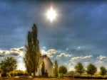 beautiful chapel in mertloch germany hdr